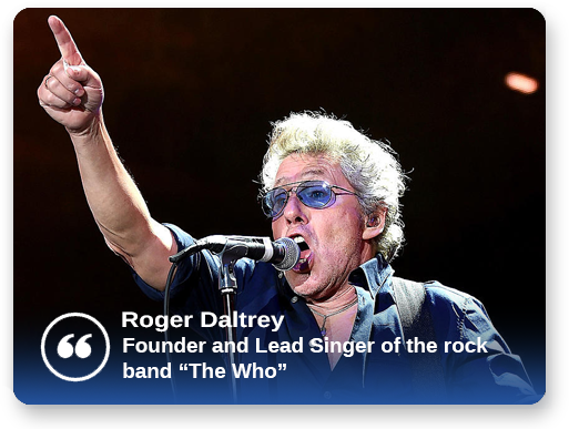 Roger Daltrey Tyent Testimonial