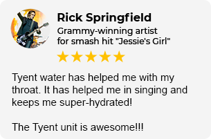 Rick Springfield Tyent Endorsement