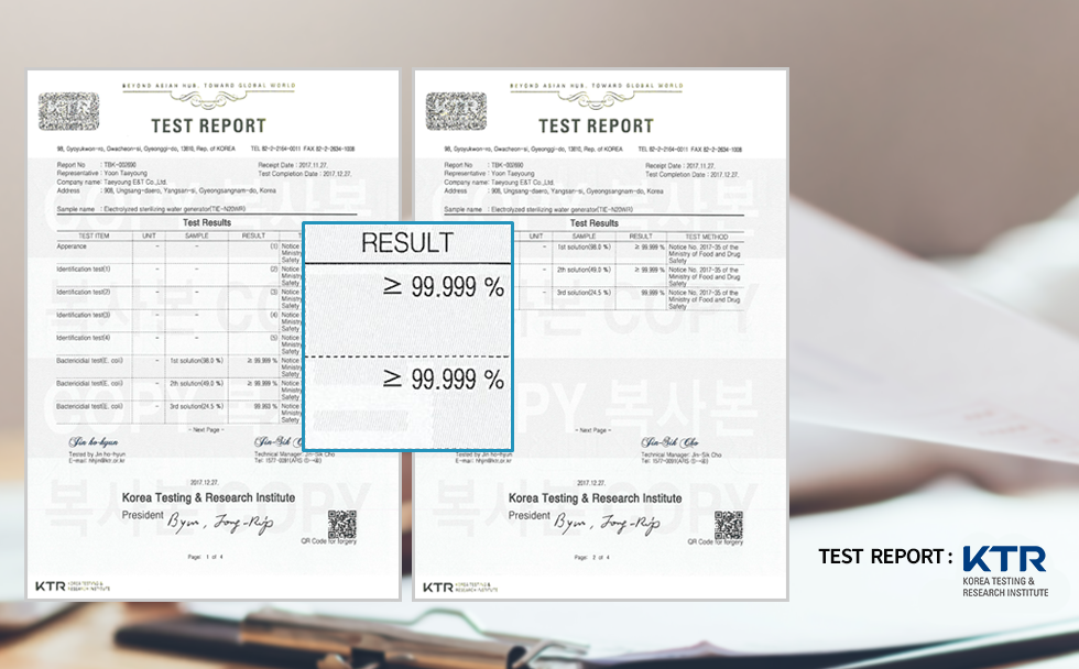 Lab test Results